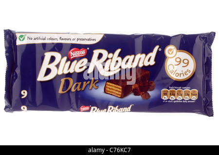 Packung mit 9 blaue Band Nestle dunkel Stockfoto