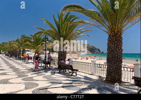 Portugal, Algarve, Praia da Luz-promenade Stockfoto