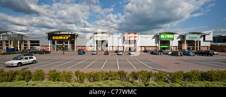 Poole Fachmarktzentrum Stockfoto