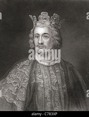 John, 1166-1216, aka John Lackland. König von England. Stockfoto