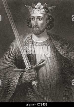 Edward I, 1239 – 1307, aka Edward Longshanks und der Hammer der Schotten. König von England. Stockfoto