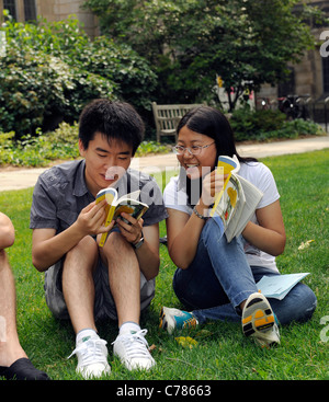 Chinesische Studenten an English Language Institute an der Yale University Summer School zu studieren. Stockfoto