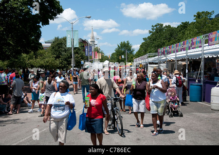 Artscape freie Kunstfestival in Baltimore Sommer 2011, USA Stockfoto