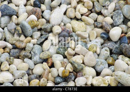 als Hintergrund große Kieselsteine Stockfoto