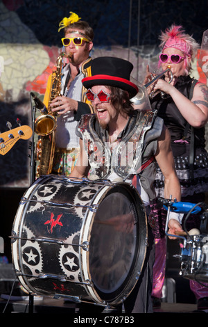 März vierten Marching Band beim Bumbershoot 2011, Seattle, Washington, USA Stockfoto