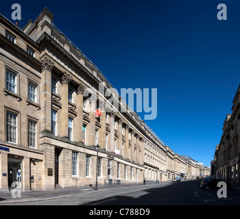 Die beeindruckende Architektur von Grey Street, Newcastle upon Tyne Stockfoto