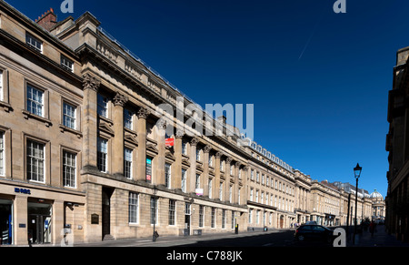 Die beeindruckende Architektur von Grey Street, Newcastle upon Tyne Stockfoto