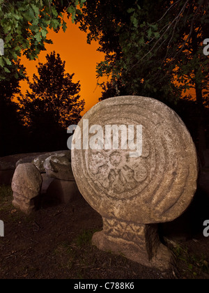 Nekropole von Argineta. VII-IX A.D. Elorrio. Bizkaia. Baskisches Land, Spanien. Stockfoto