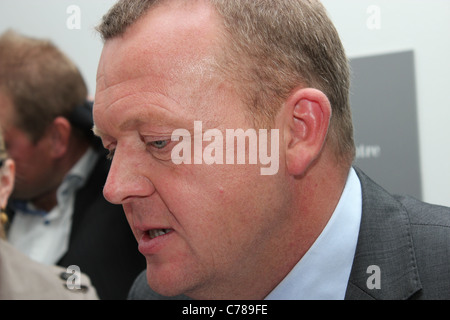 Der ehemalige dänische Ministerpräsident Lars Løkke Rasmussen, Führer der Liberalen Partei von Dänemark (Venstre in dänischer Sprache) Stockfoto