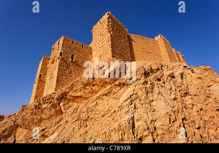 Qalaat Ibn Maan, die Arabische Burg in Palmyra, Syrien Stockfoto