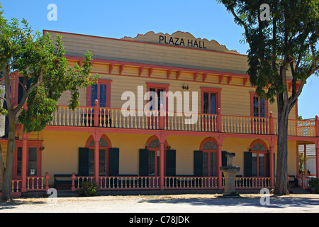 Plaza Hall, San Juan Bautista State Park, Kalifornien Stockfoto
