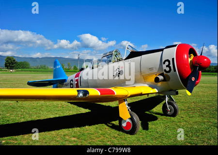 Eine North American t-6 Texan Weiterbildung Flugzeuge Stockfoto
