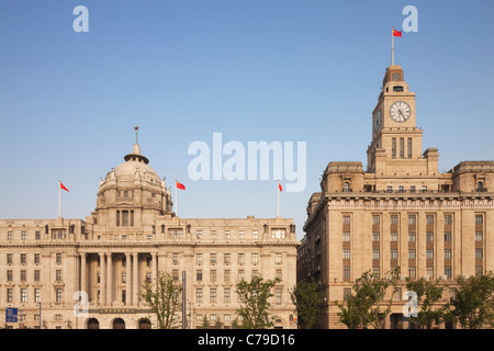 Ehemalige Hongkong und Shanghai Bank und Zollhaus, Bund, Shanghai, China Stockfoto