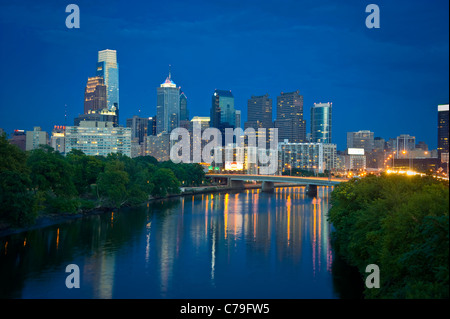 Philadelphia Skyline Stadtbild Stockfoto