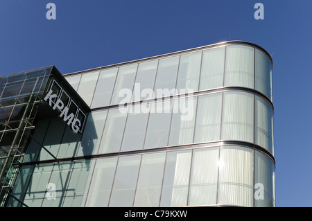 Glasfassade von der KPMG aufbauend auf Muenzgasse, Leipzig, Sachsen, Deutschland, Europa Stockfoto