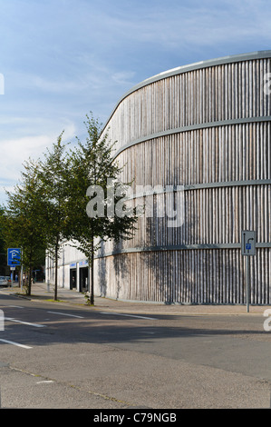 Parkplatz vor dem Zoo Leipzig, Leipzig, Sachsen, Deutschland, Europa Stockfoto