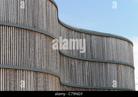 Parkplatz vor dem Zoo Leipzig, Leipzig, Sachsen, Deutschland, Europa Stockfoto