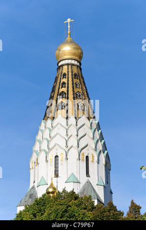 St.-Alexi-Gedächtniskirche, errichtet zum Gedenken an die Gefallenen der Völkerschlacht bei Leipzig 1813, Leipzig, Deutschland, Europa Stockfoto