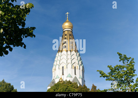 St.-Alexi-Gedächtniskirche, errichtet zum Gedenken an die Gefallenen der Völkerschlacht bei Leipzig 1813, Leipzig, Deutschland, Europa Stockfoto