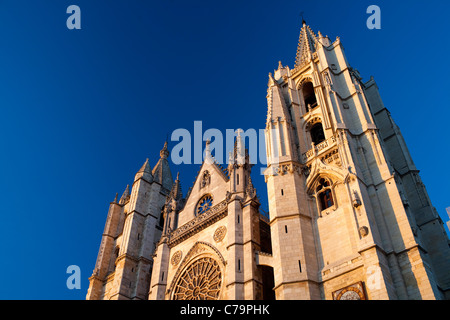 Santa Maria de Regia Kathedrale, Leon, Spanien Stockfoto