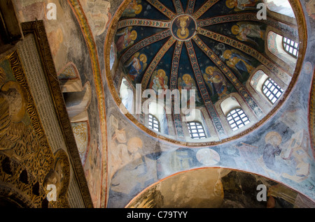 Türkei, Istanbul. Historic 3. Jahrhundert byzantinischen Chora-Klosters (aka Kariye Muzesi oder Kirche des Heiligen Erlösers). Stockfoto