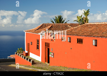 Casa del Vino La Baranda, Weinmuseum, ehemaliges Bauernhaus in eine traditionelle kanarische Architektur, El Sauzal, Teneriffa, Spanien Stockfoto