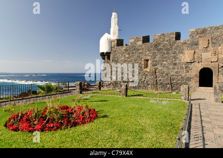 Fort Castillo de San Miguel, Garachico, Teneriffa, Kanarische Inseln, Spanien, Europa Stockfoto