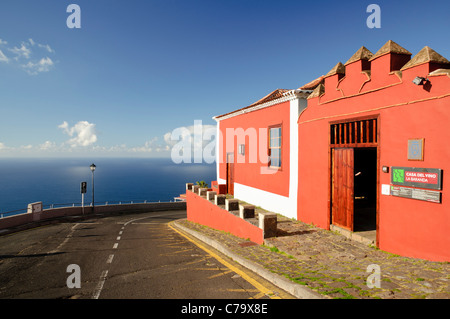 Casa del Vino La Baranda, Weinmuseum, ehemaliges Bauernhaus in eine traditionelle kanarische Architektur, El Sauzal, Teneriffa, Spanien Stockfoto