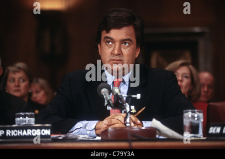 Rep Bill Richardson bei Anhörungen zur Bestätigung als UN-Botschafter 29. Januar 1997 in Washington, DC. Stockfoto