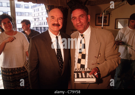 Ehemalige verdeckte Operative und Watergate-Einbrecher Gordon Liddy im Hotelzimmer, wo er den Watergate-Einbruch koordiniert Stockfoto