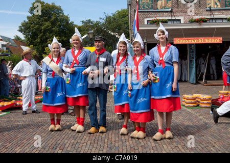 Edamer Käsemarkt Stockfoto