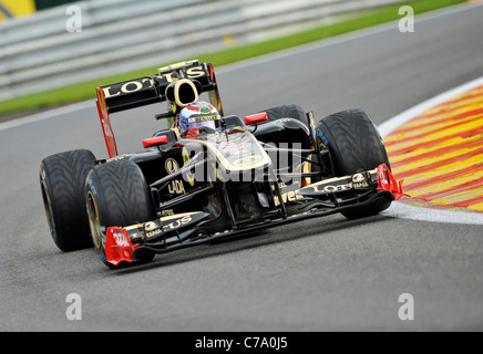 Witali Petrow (RUS), Renault, während die belgische Formel 1 Grand Prix in Spa-Franchorchamps in 2011 Stockfoto