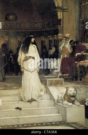 John William Waterhouse Mariamne verlassen den Richterstuhl des Herodes 1887 Stockfoto