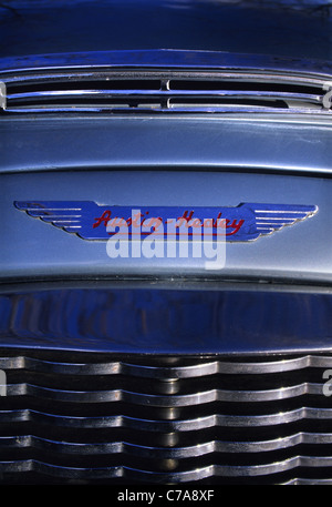 EIN AUSTIN HEALEY-LOGO AUF DER BOOT Stockfoto