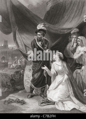 Die Übergabe von Calais nach König Edward III. Stockfoto