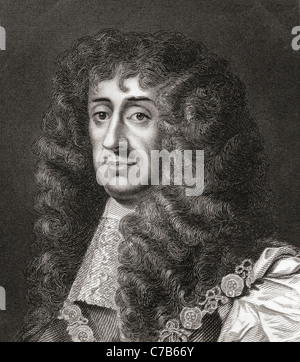 Karl II., 1630 – 1685. König von England, Schottland und Irland. Stockfoto