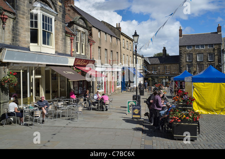 Alnwick-Marktplatz Stockfoto