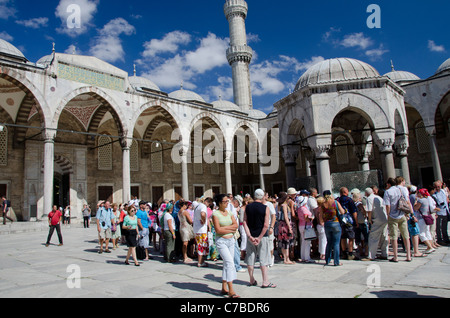 Türkei, Istanbul. Blaue Moschee (aka Sultan Ahmet I Camii), ca. 1609. Sultanahmet-Platz, UNESCO. Stockfoto