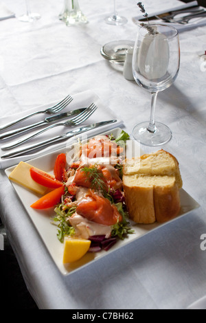 Hochzeit Abendessen Entree Stockfoto