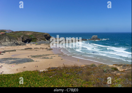 Zambujeira do Mar Strand im Alentejo, Portugal, Europa Stockfoto