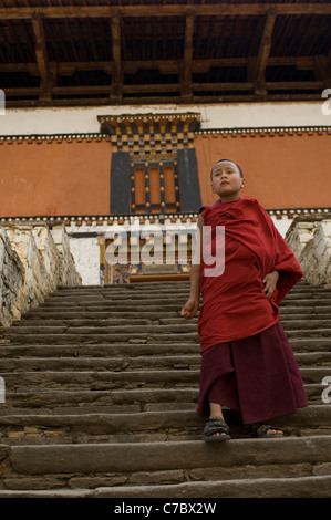 Die Rinpung Dzong in Paro, Bhutan, ist Heim und Schule mehrere hundert Lehrling Mönche als auch Erwachsene sind. Stockfoto