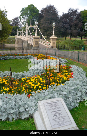 Victoria-Brücke, Hereford, England Stockfoto