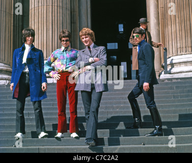 DIE Herde - UK-Pop-Gruppe Ende 1968. L: Andy Brown, Peter Frampton, Gary Taylor und Henry Spinetti Foto Tony Gale Stockfoto