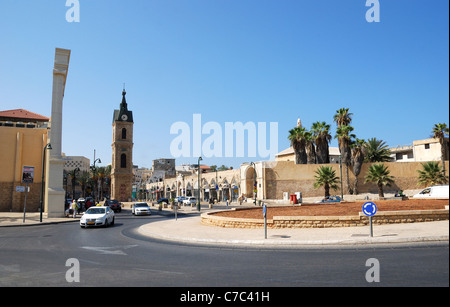 Jaffa ist eine alte Hafenstadt, geglaubt, um eine der ältesten der Welt. Jaffa ist mit Tel Aviv erstellen aufgenommen worden Stockfoto