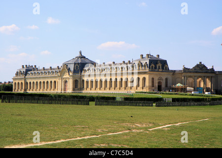 Große Ställe des Chateau de Chantilly, Frankreich Stockfoto