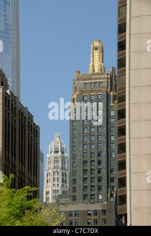 Kohlenstoff und Hartmetall Gebäude, 230 North Michigan Avenue, Chicago, Illinois, USA Stockfoto