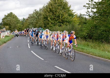 Tour von Großbritannien 2011 Radfahrer Straßenrennen, Bury St Edmunds, Sandringham, Norfolk Stockfoto