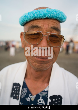 Hamaori-Sai Matsuri (Hamaori Sai Festival) Chigasaki JAPAN japanische Festival Teilnehmer Stockfoto