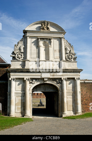 Wassertor Eingang Tilbury Fort in Essex Stockfoto