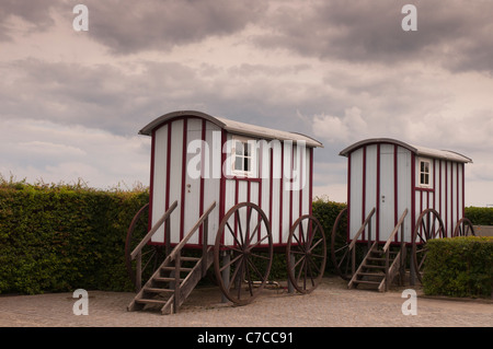 Historischen Bath Karren Bansin Insel Usedom, Ostsee, Mecklenburg-Vorpommern, Deutschland, Europa Stockfoto